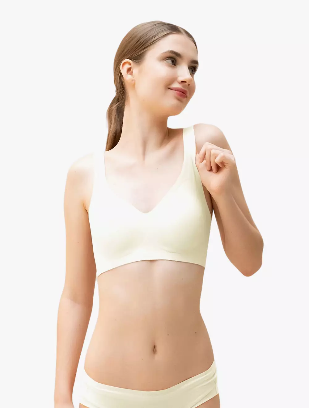 CYNTHIA SWEETIE PIE 3 PER 4 CUP BRA WIDE STRAP - White