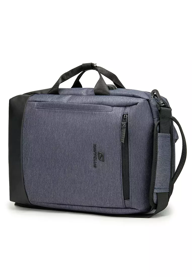 Navy Club Tas Ransel Laptop 3 in 1 HAA - Backpack Built In USB Port Up To 14 Inch (Ransel - Selempang - Jinjing)