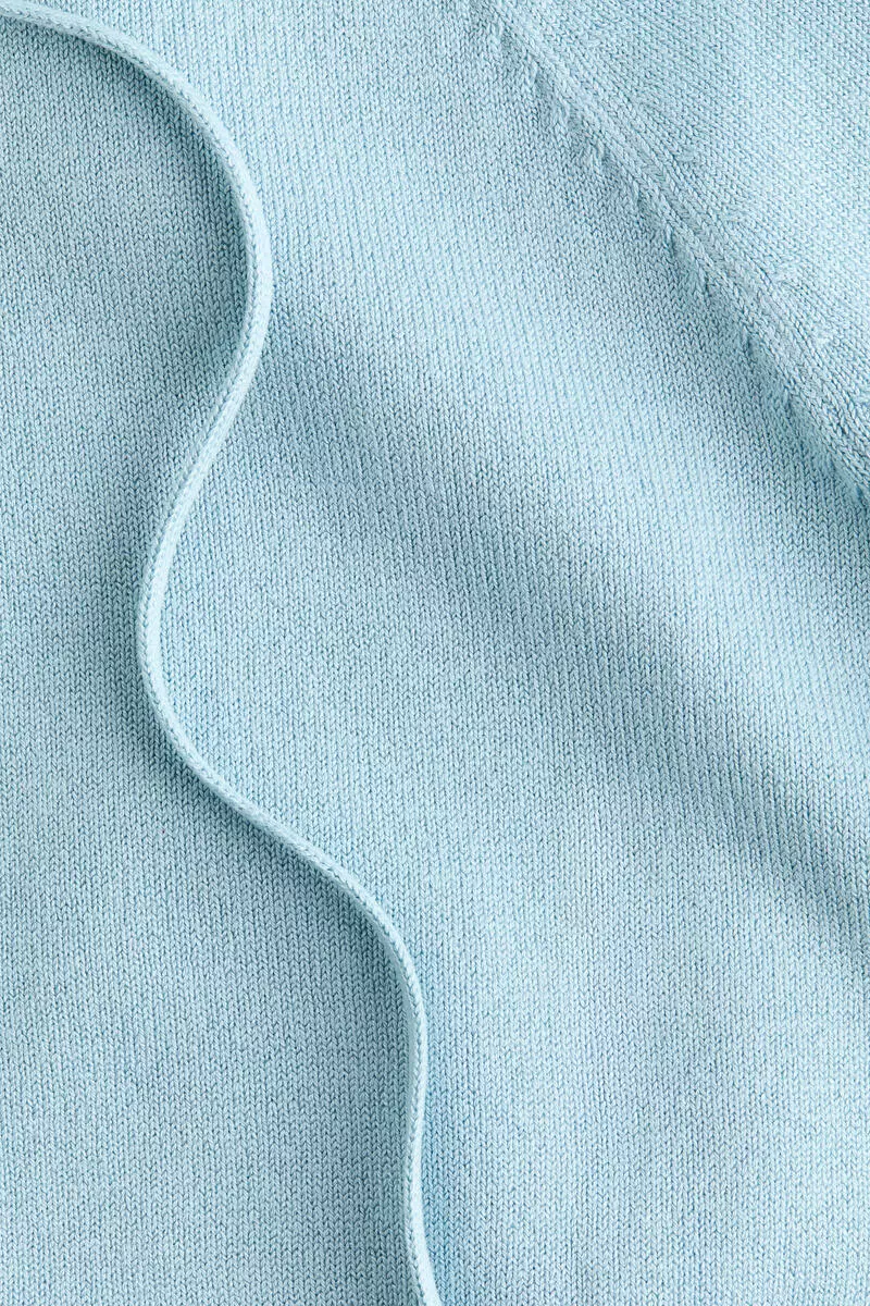 Short-sleeved tie-detail cardigan