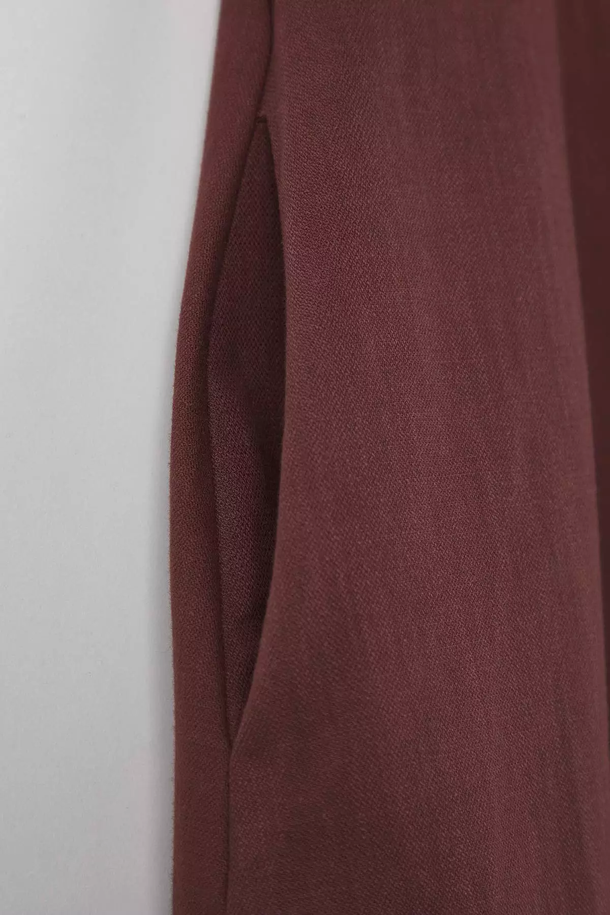 Brown Linen Blend Midi Woven Plus Size Dress