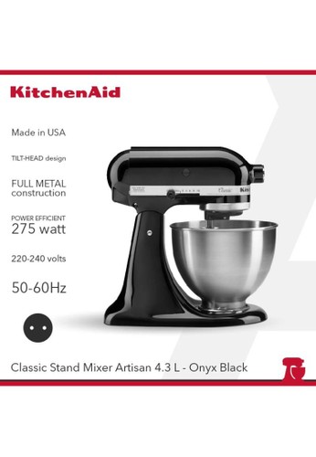 Jual Kitchenaid Kitchenaid Stand Mixer Series Classic 4.3 L Onyx Black -  5K45Sseob Original | Zalora Indonesia ®