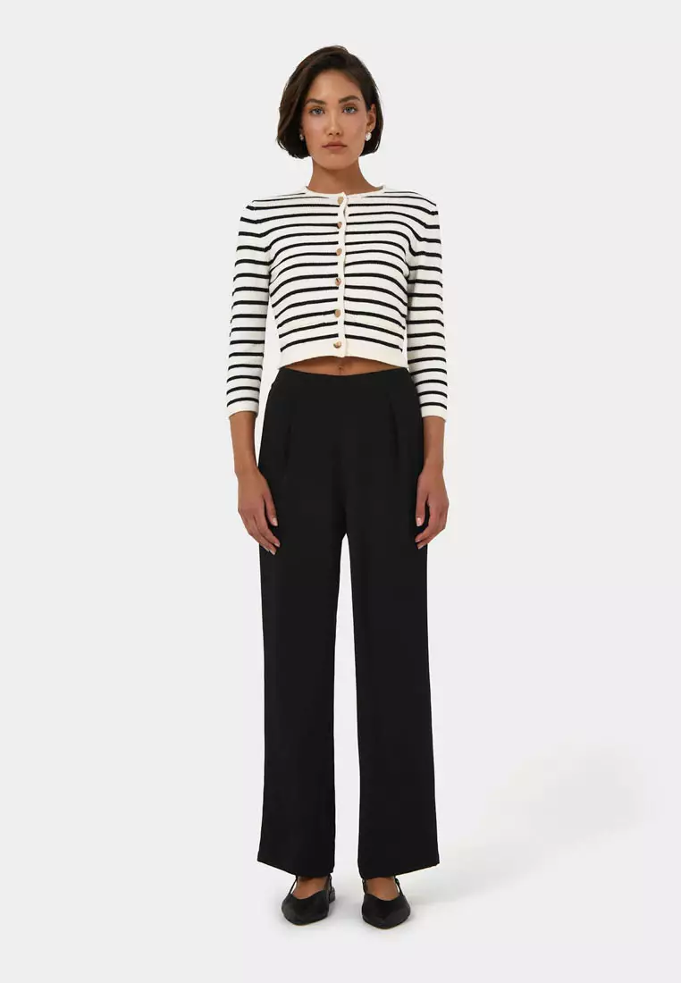 Rain Elastic Waist Pants