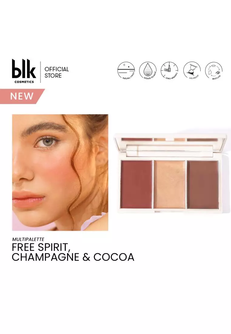 Discount on Blk Cosmetics  shoes - SKU: Blush, Highlight, Contour Cream Multi Palette Free Spirit