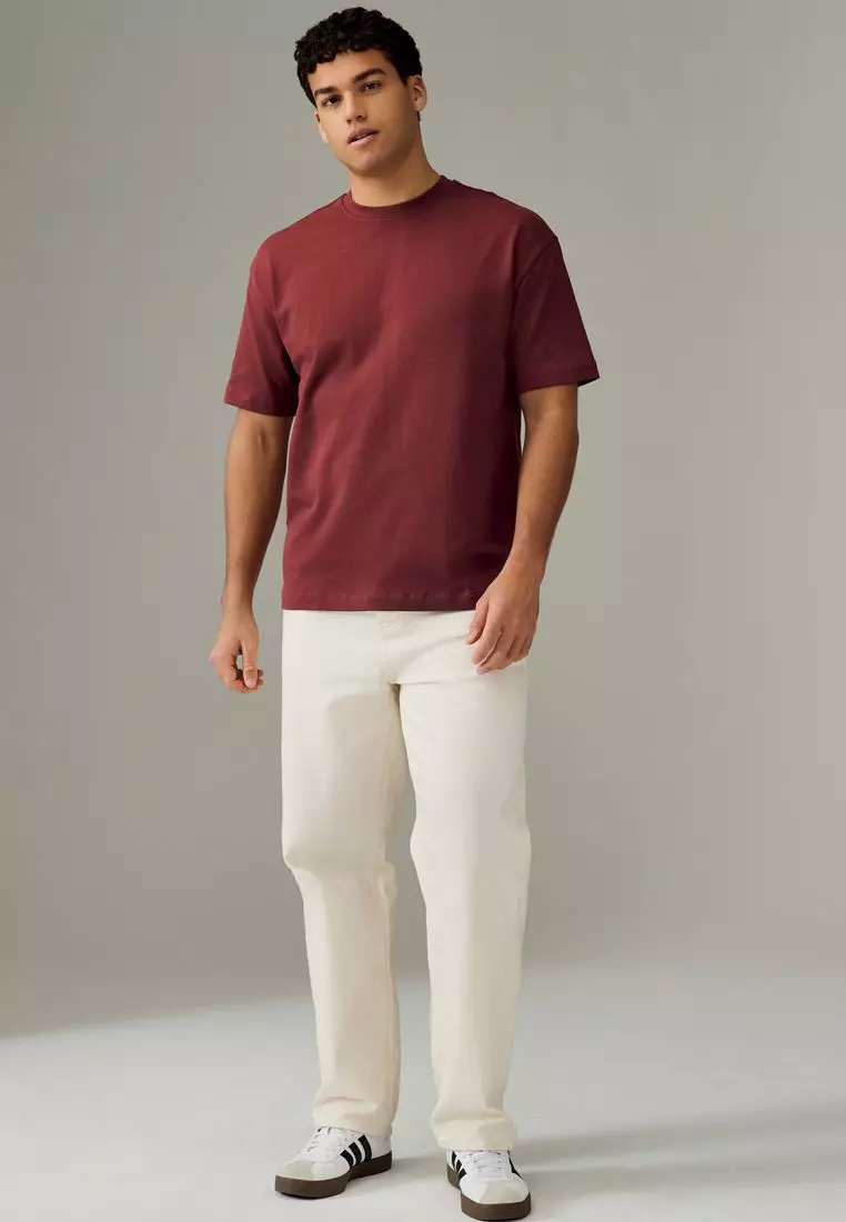 Heavyweight 100% Cotton T-Shirts 3 Pack Relaxed Fit