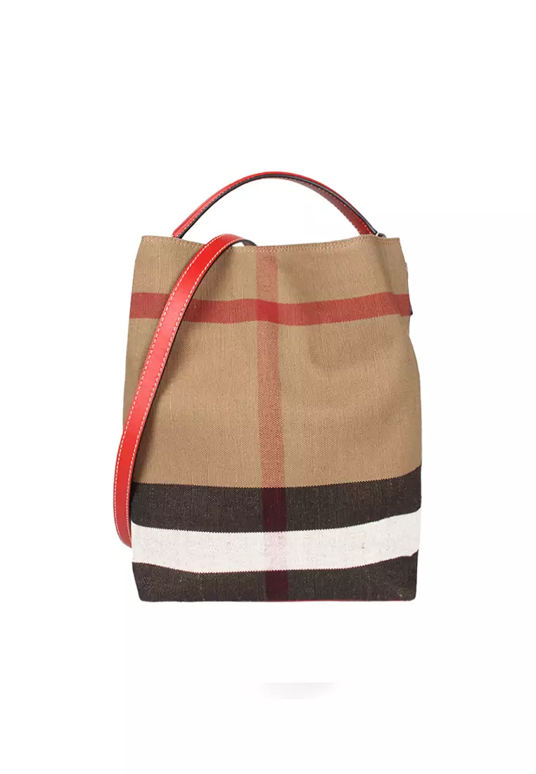 Burberry canvas hot sale bag sale