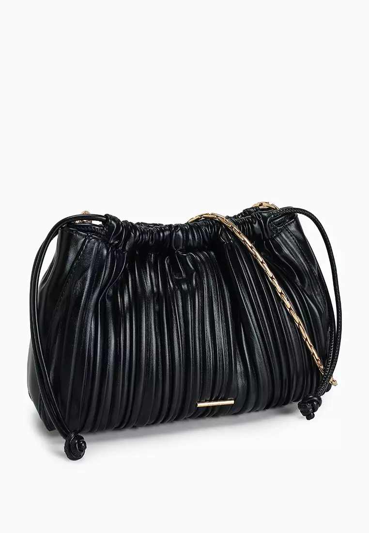 Plisse Drawstring Bag