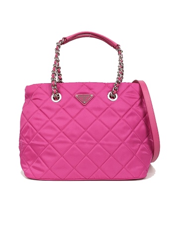 Buy Prada Prada Zaino Quilted Nylon Tessuto Impuntu 2 Way Tote Bag Fuxia 1bg740 2021 Online Zalora Singapore