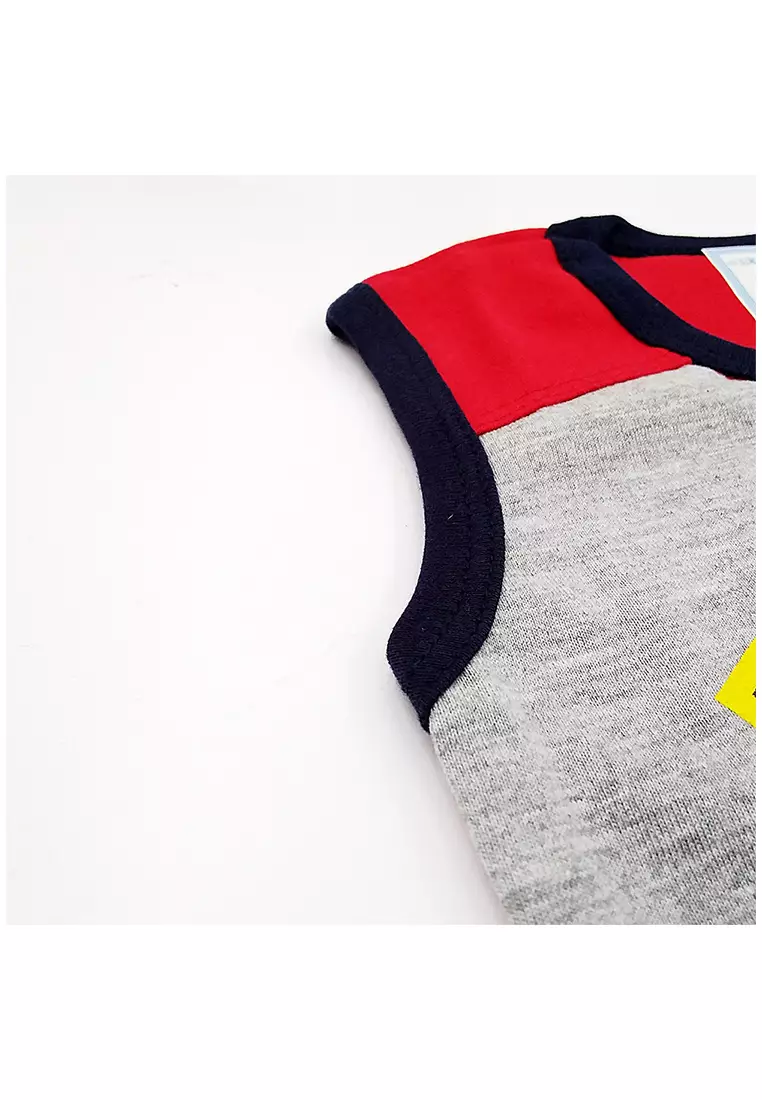 Skabe Pakaian Bayi Anak Laki Laki Baju Singlet Motif Vroom Vroom Setelan Celana Jeans All Size Warna Tua Usia 6 Bulan Hingga 12 Bulan 2982 Wakakids Waka Kids