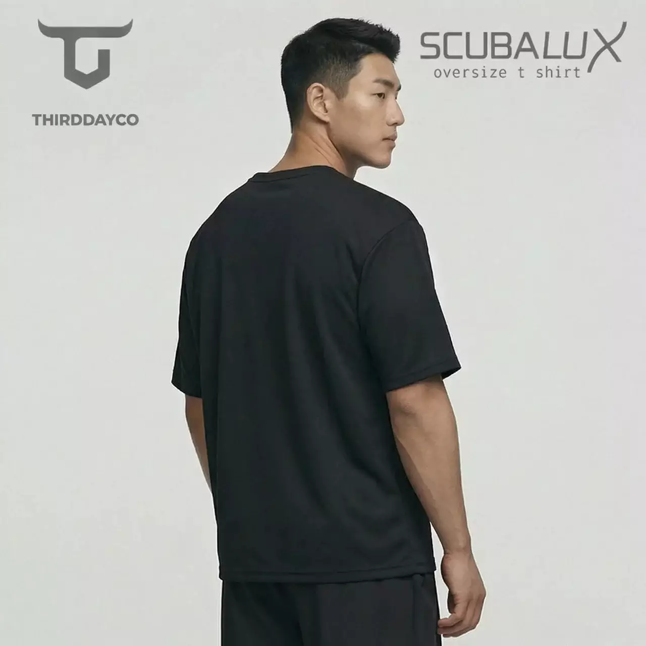 THIRDDAY Kaos Oversize Gym Piped WaistArm Scubalux Hitam MTZ39