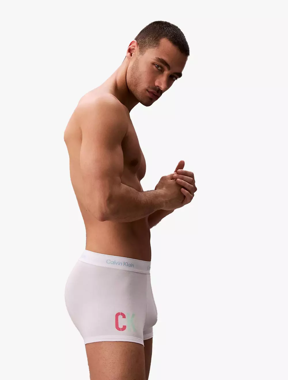 Calvin Klein Underwear Marc Hundley Pride Icon Cotton Stretch Trunk