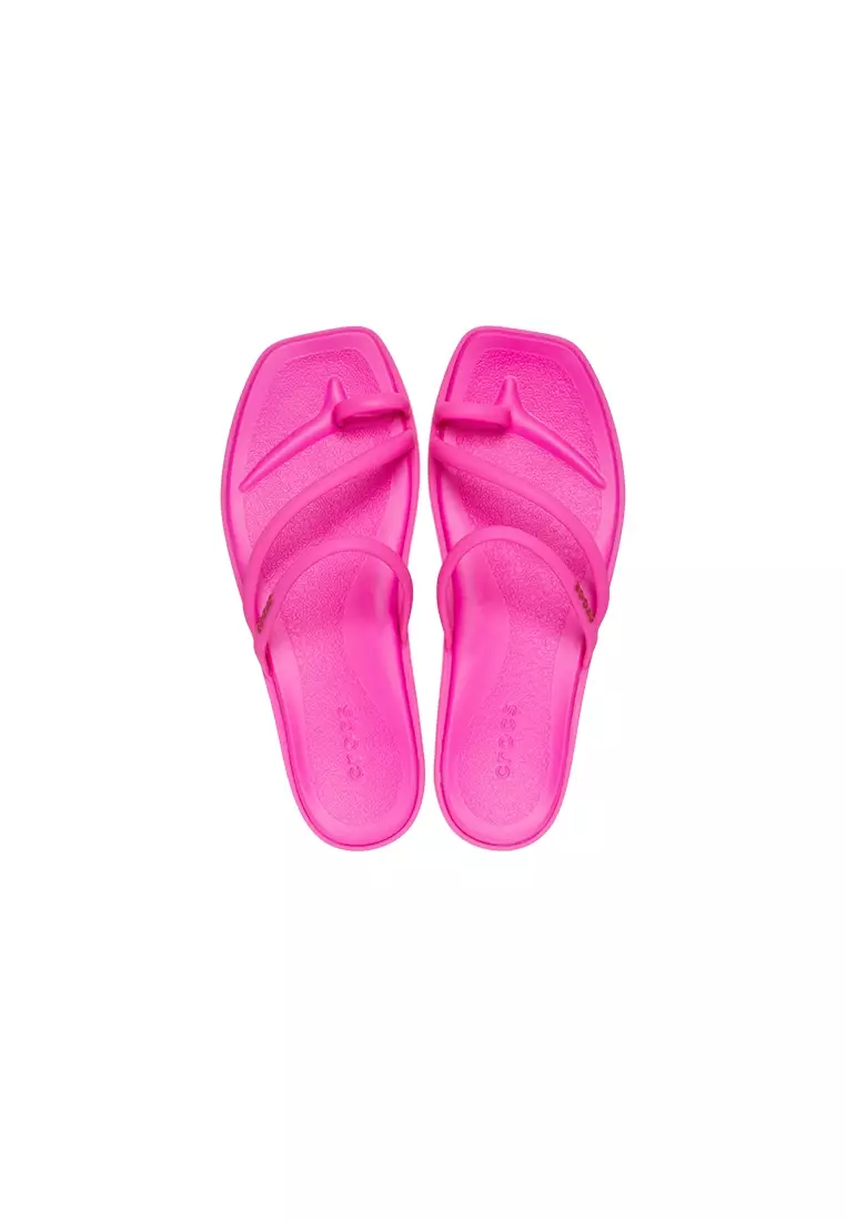 Buy Crocs Women's Miami Toe Loop Sandal in Pink Crush 2024 Online ...