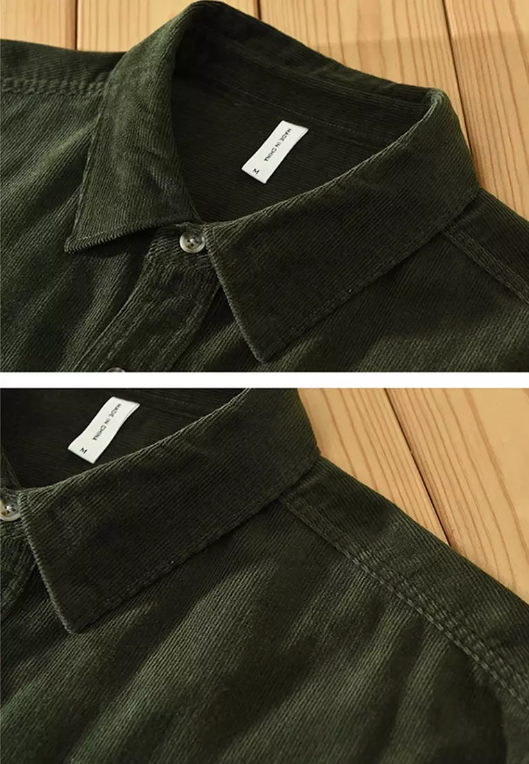Corduroy Vintage Style Casual Shirt WM2133
