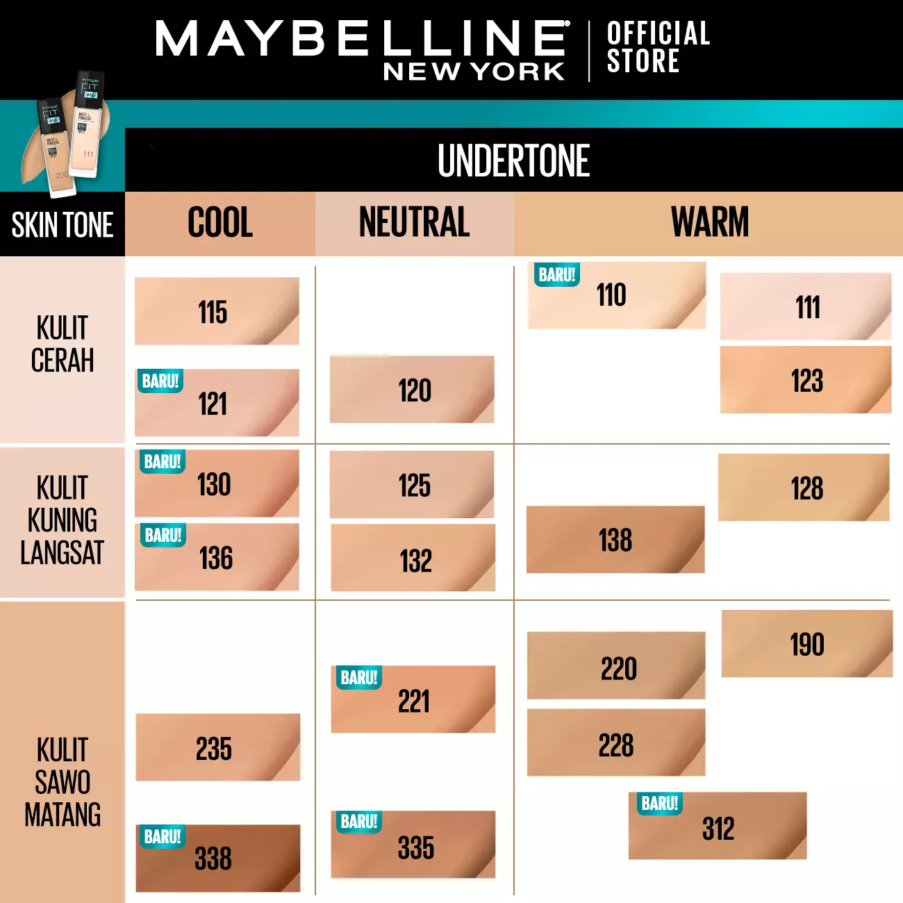 Maybelline Foundation Fit Me Pump Matte Pore-335