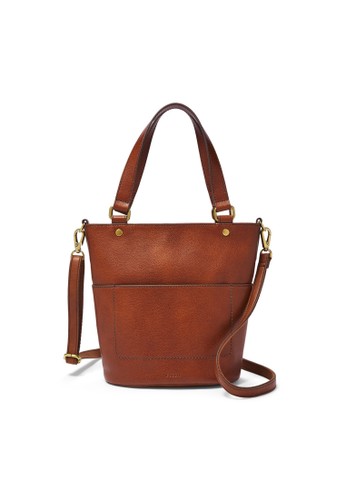 Jual Fossil Fossil Amelia Small Bucket Bags Brandy Shb2393 213 Original Zalora Indonesia