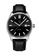 WULF 黑色 Wulf Alpha Silver and Black Leather Watch A77A1AC7F1C4BCGS_1