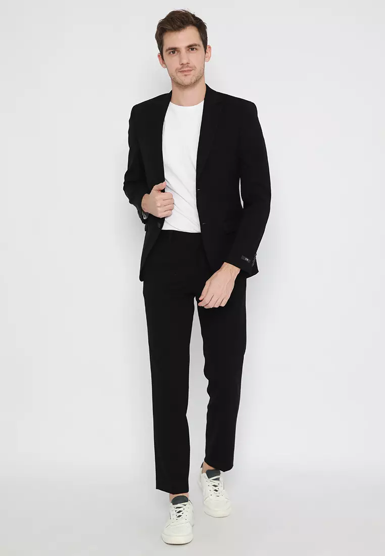 Jobb Omerta-T2 Jas Pria Slim Fit Black