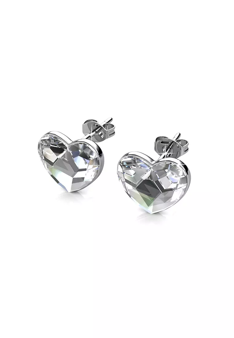 Fond Love Earring - Anting Crystal Swarovski by Her Jewellery