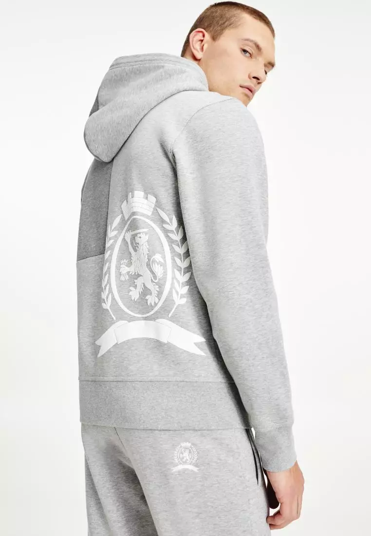 Tommy hilfiger tracksuit mens grey on sale
