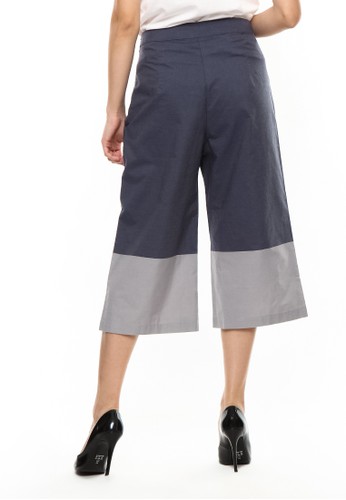 Jual Et Cetera Two tone cotton culotte Original  ZALORA 