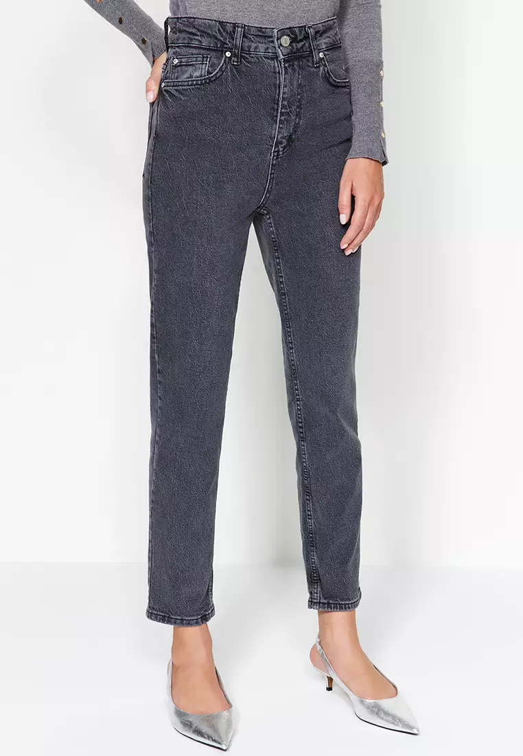 Buy Trendyol Normal Waist Mom Jeans 2024 Online ZALORA Singapore