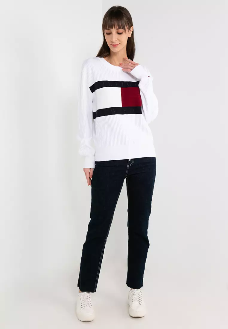 Tommy hilfiger deals essential flag sweater