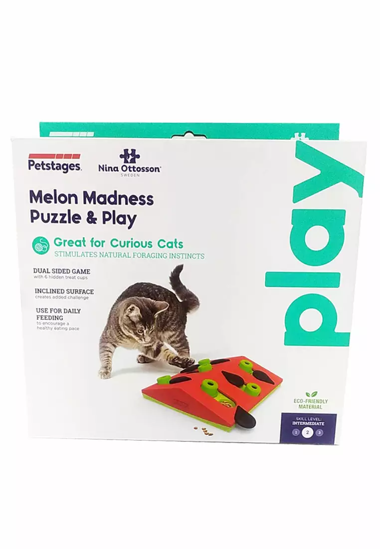 Melon Madness Puzzle & Play Cat Toy