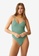 Mango green Textured Swimsuit With Crossed Straps 8F9CCUS418F389GS_1