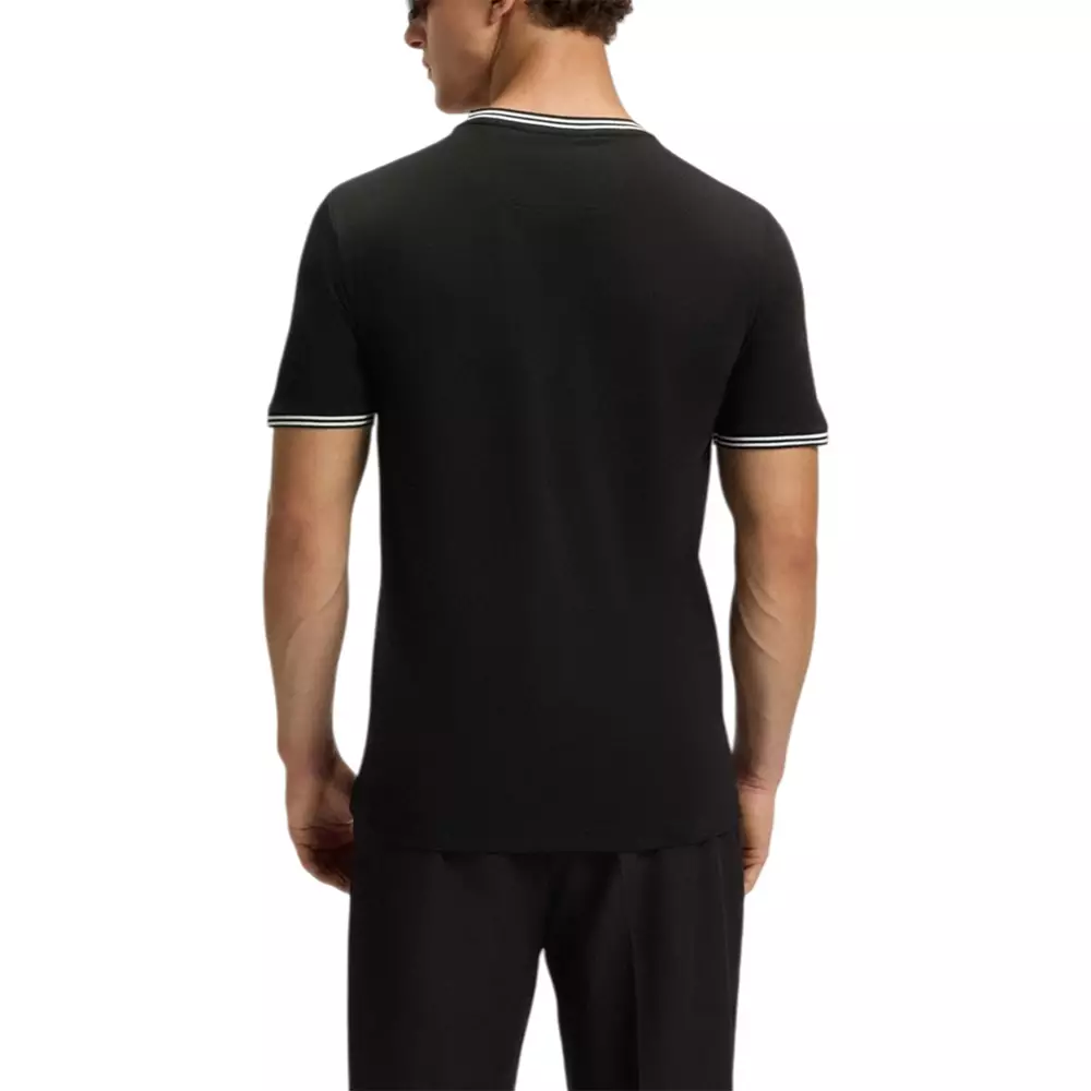 Style Taul Stretch Cotton T-Shirt Black