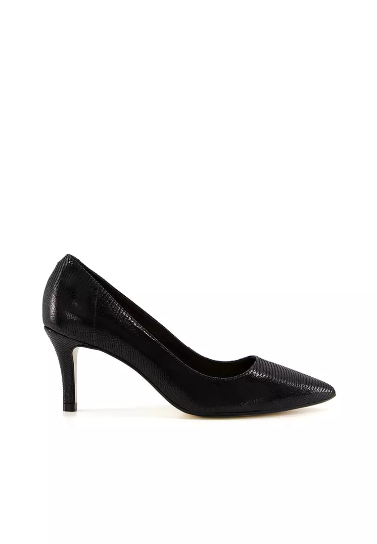 Discount on Dune London  shoes - SKU: Andina Unlined Comfort Point Mid Heel Court Black