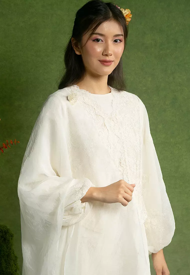 Valeria Kurung Labuh with Shawl Set