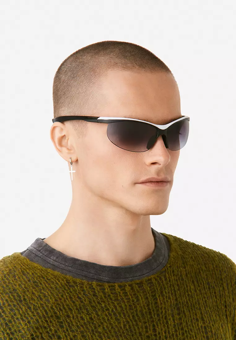 HAWKERS White Black Iron Radiante Sunglasses For Men And Women, Unisex. Official Product Designed In Spain