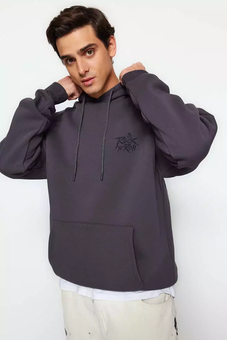 Cut off shop zip up hoodie