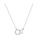 ZITIQUE silver Women's Interlocking Square & Circle Clavicular Chain - Silver 9C1B0ACB8A04A0GS_1