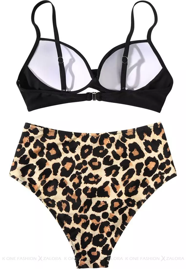 (2pcs)Sexy Suspender Bikini Swimsuit