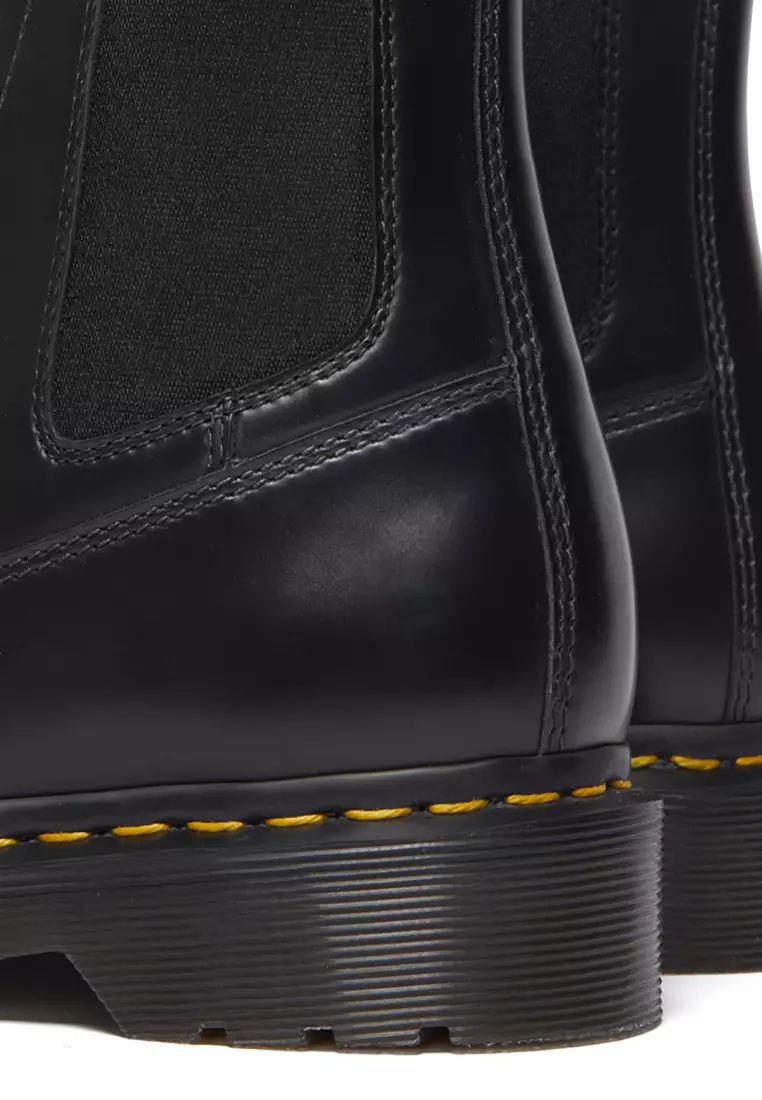 1460 Gusset Polished Smooth Leather Lace-Up Boots Black - Women