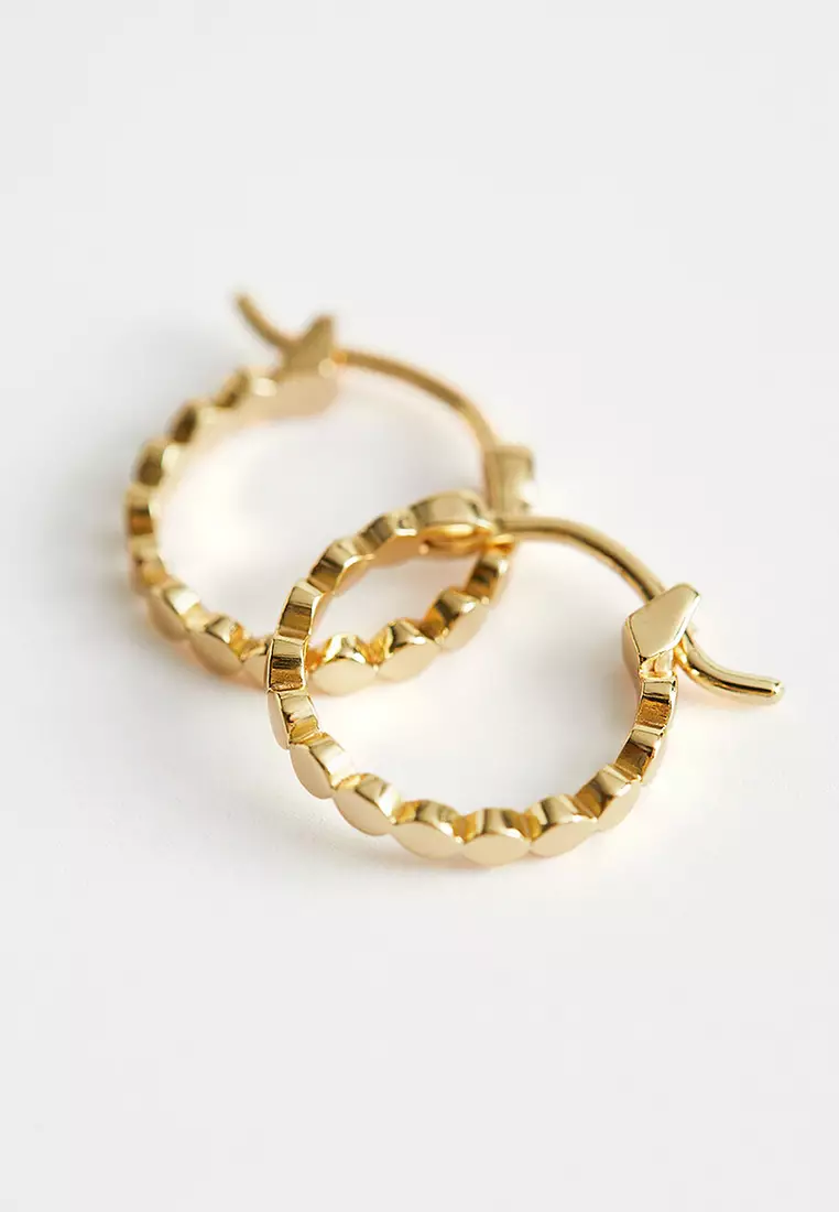 Buy Other Stories Embossed Hoop Earrings 2024 Online ZALORA
