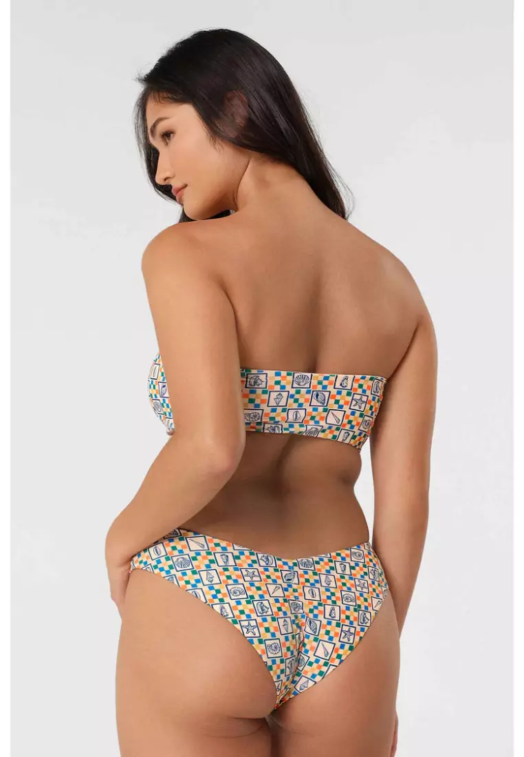 Maie Ruched Medium Bikini Bottoms / Conch Crush