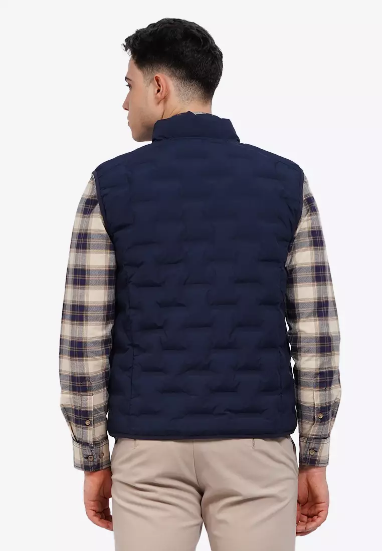 Puff Quilted Vest with Front Zipper