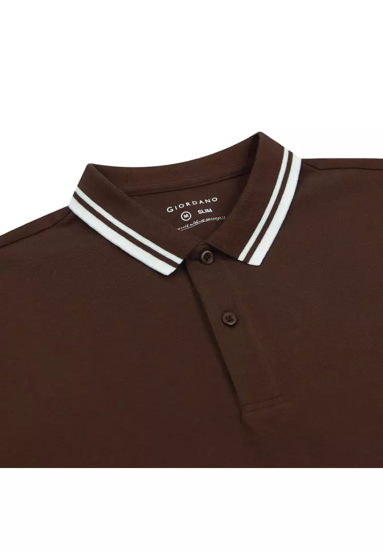 Men's Cotton Lycra Short Sleeve Slim Polo 01015018