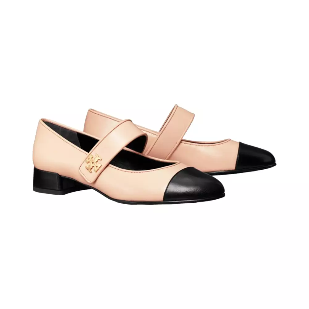 Cap-Toe 25 Mary Jane Heel Ballet Pink Black