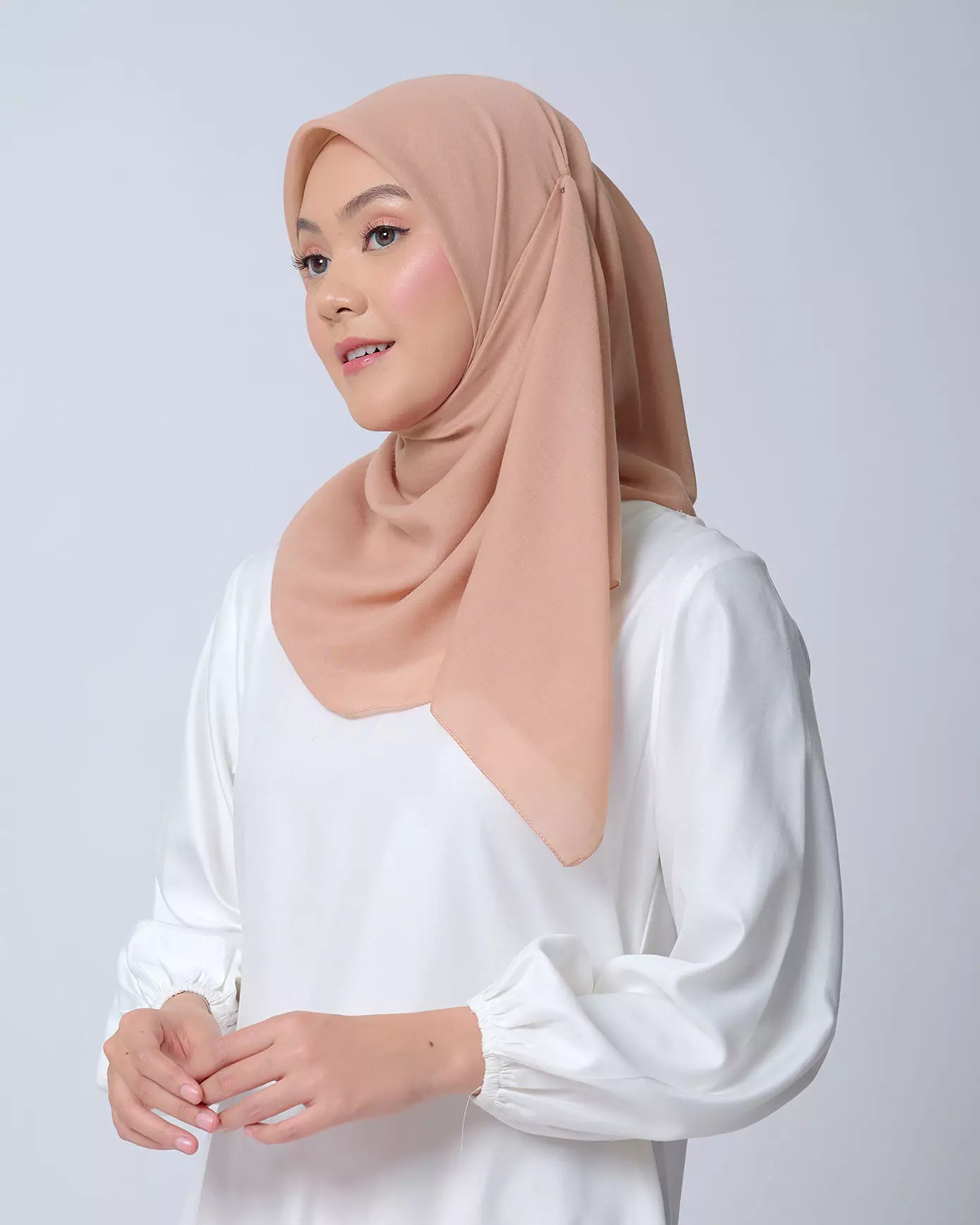 ZM Zaskia Mecca - Shiza Shade Of Brown Earth Kerudung Segi Empat