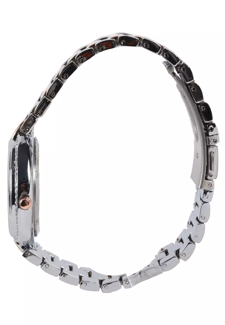 Kademan - Jam Tangan Wanita - Silver Rosegold - Stainless Steel Bracelet - 859L-C
