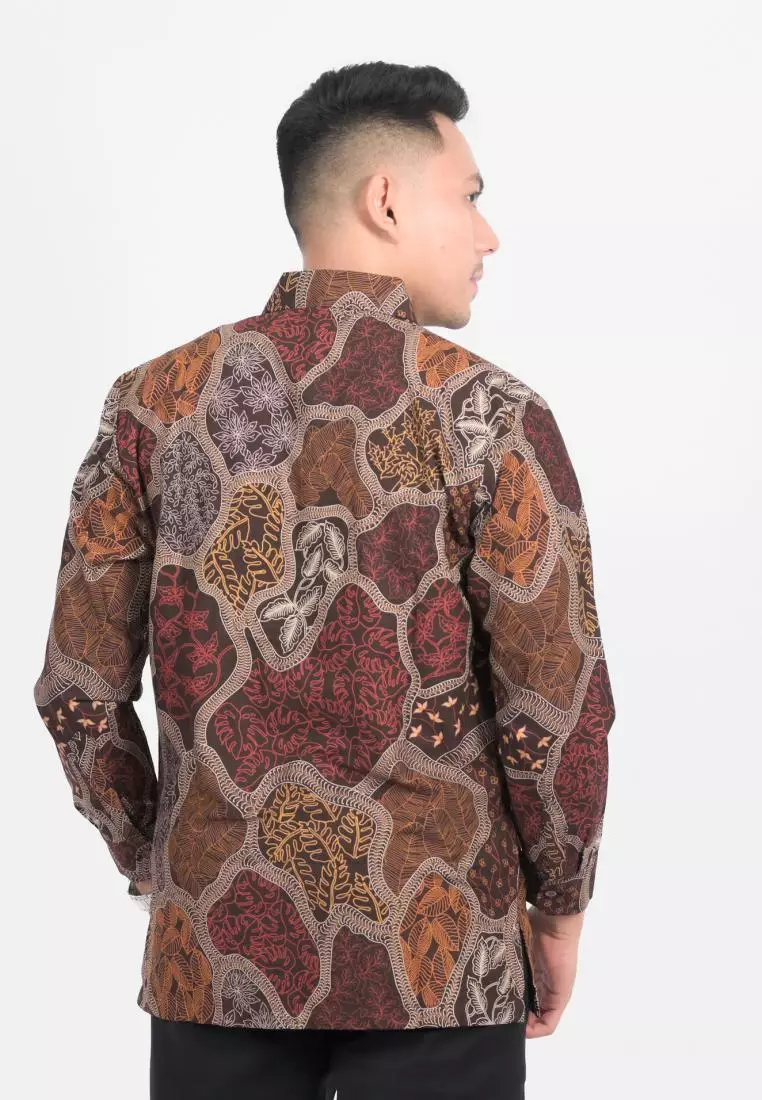 kemeja batik pria lengan panjang SEKAR JAGAD SH343