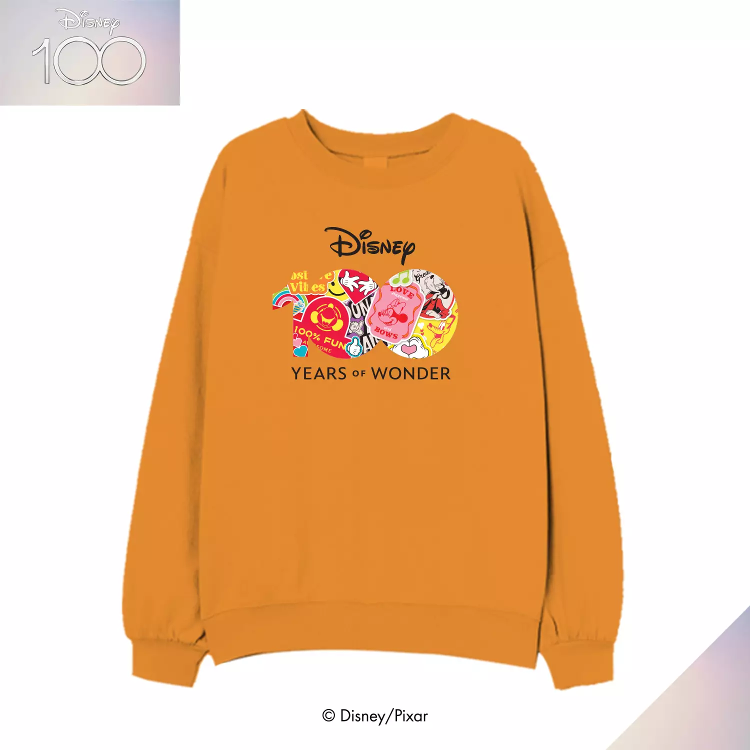 Jual Custom.id Disney Crewneck Dewasa Disney 100 D100147 Original 2023