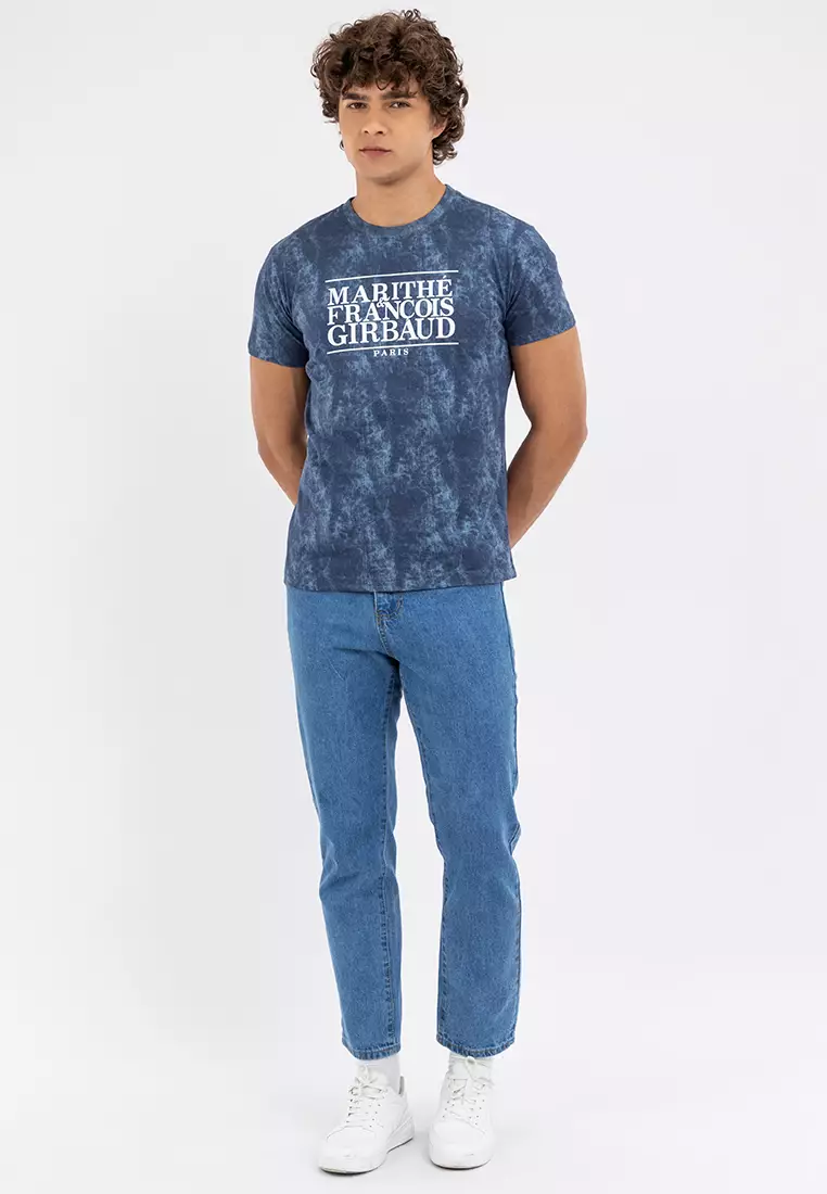 Men's OG Denim Print Logo Tee