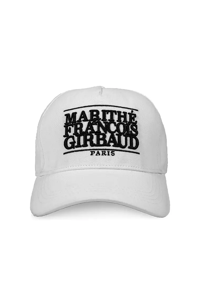 キャップ Marithe + Francois Girbaud LETTERING LOGO BALL CAP off white LETTERING LOGO BALL CAP off white - MARITHÉ+FRANҪOIS GIRBAUD