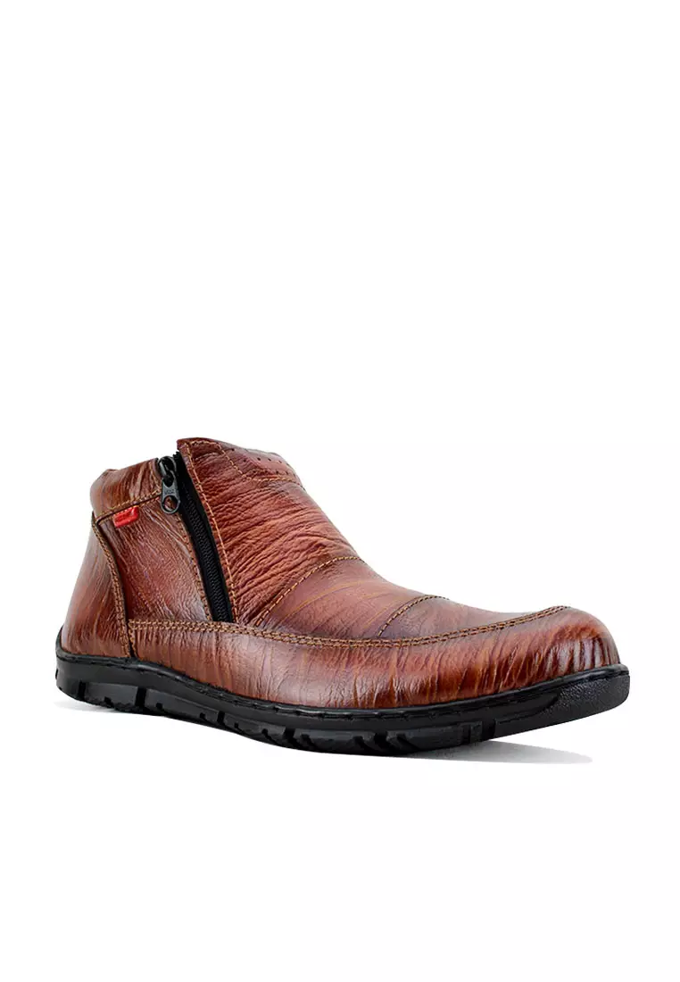 Sepatu Boot Kulit Asli Hilman