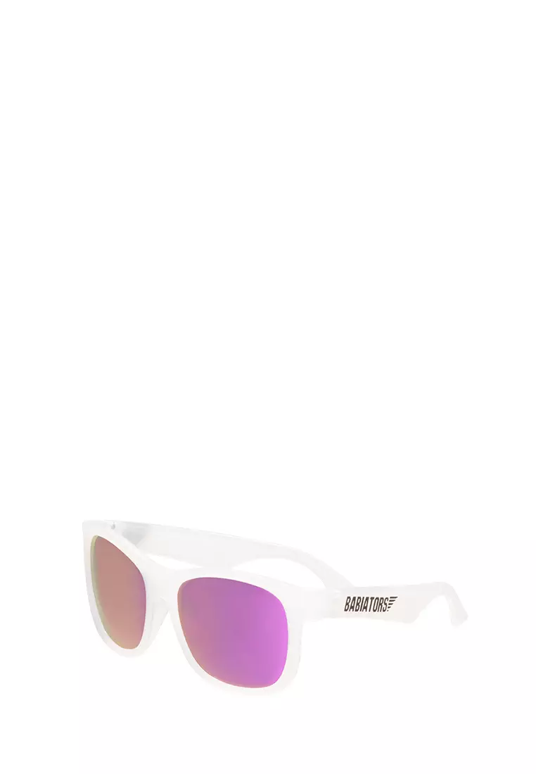 Babiators The Trendsetter Transparent with Purple Mirror Navigator Junior Ages 0-2 Sunglasses
