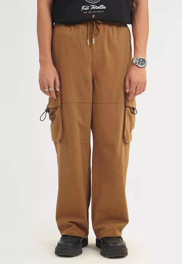Wide Fit Pull-On Cargo Pants