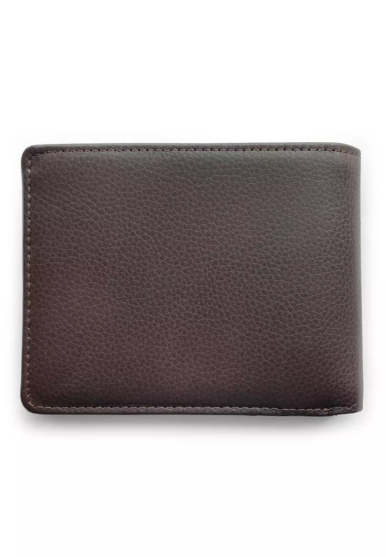 Crocodile C1034S Dompet Tri-fold Wallet Leather Kulit Original - Coklat